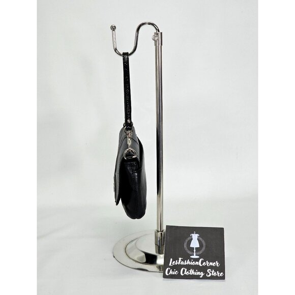 Coach Women's Black Leather Ashley Evening Credit Card Wallet Wristlet M 2070 - Picture 4 of 15